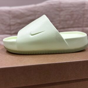 Nike Light Green Slide Sandals